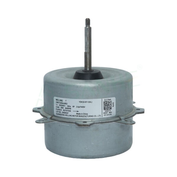YDK32-6Y-1 iron shell motor used in HVAC systems, durable and reliable for industrial applications.