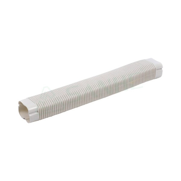 Long HVAC duct cover with ribbed design for air conditioning systems, suitable for duct insulation and protection in HVAC installations.