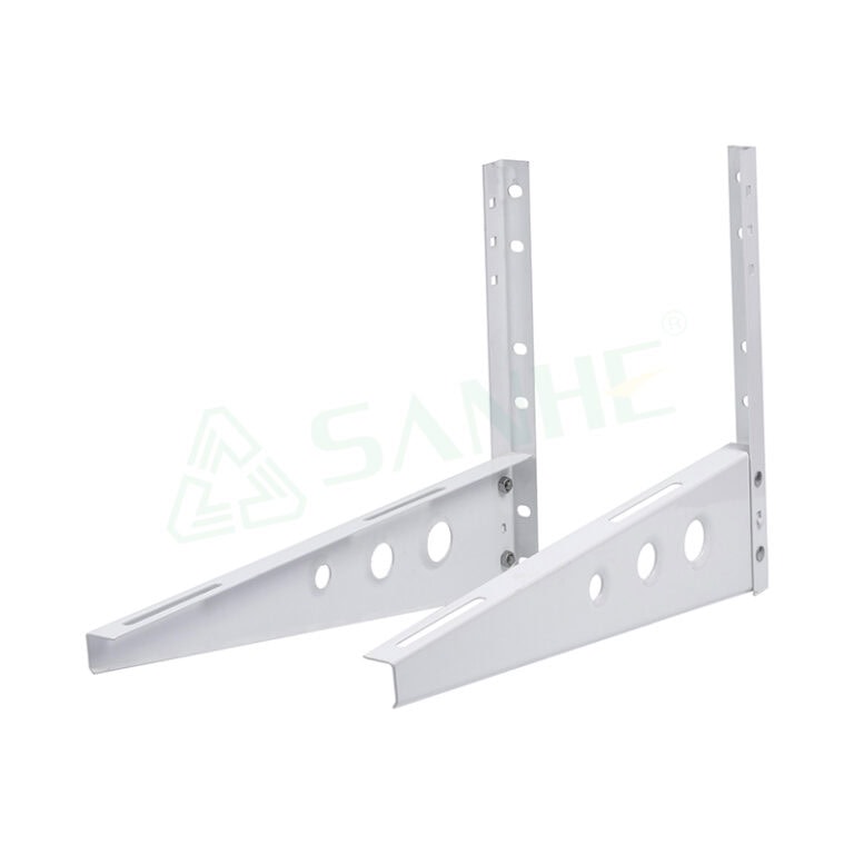 Heavy-duty air-conditioner bracket ACB-1 designed for secure mounting of air conditioning units, made of durable metal with multiple holes for adjustable installation.