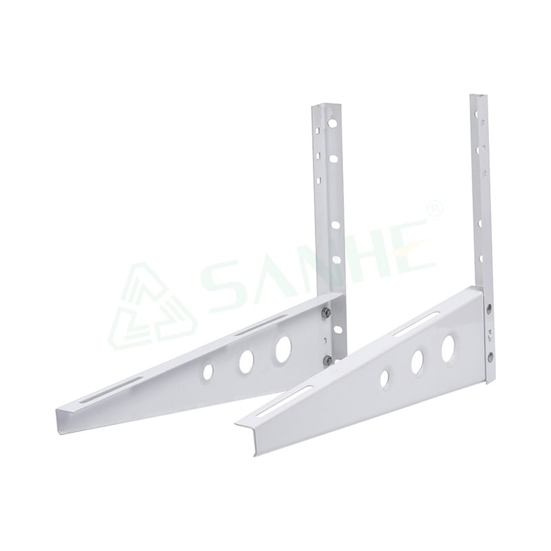 Heavy-duty air-conditioner bracket ACB-1 designed for secure mounting of air conditioning units, made of durable metal with multiple holes for adjustable installation.